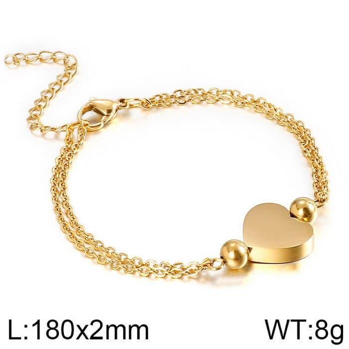 Kalen Stainless Steel Chain Bracelets For Women Gold Silver Color For Pendant Hamsa Bracelets Jewelry.