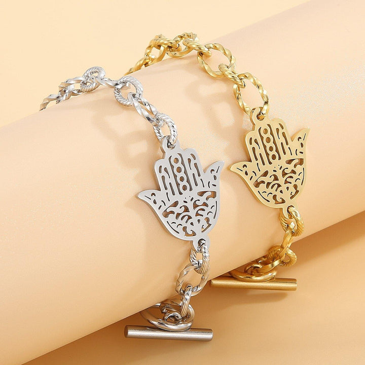 Kalen Stainless Steel Chain Bracelets For Women Gold Silver Color For Pendant Hamsa Bracelets Jewelry.