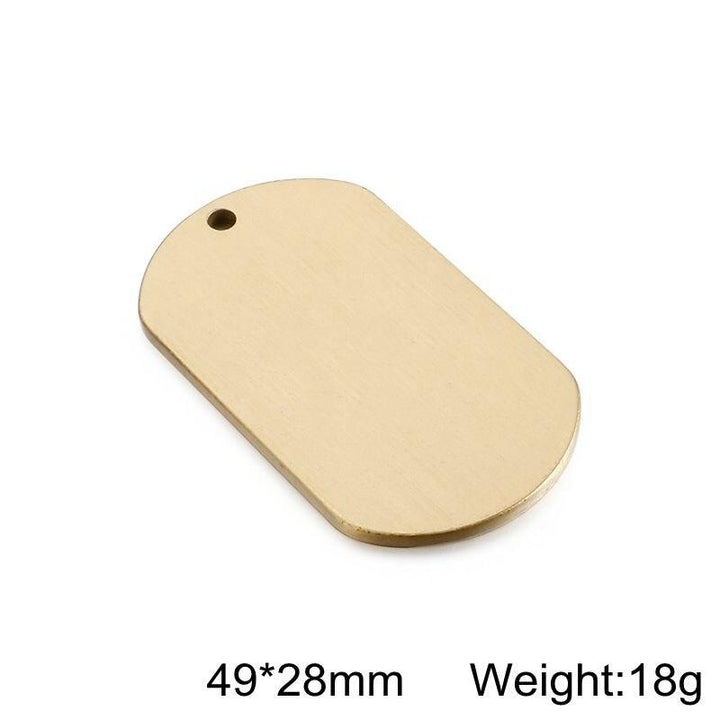 Id Dog Tag Stainless Steel Military Army ID Tag Name Blank Dog Tags Pendant Logo laser engraving text.