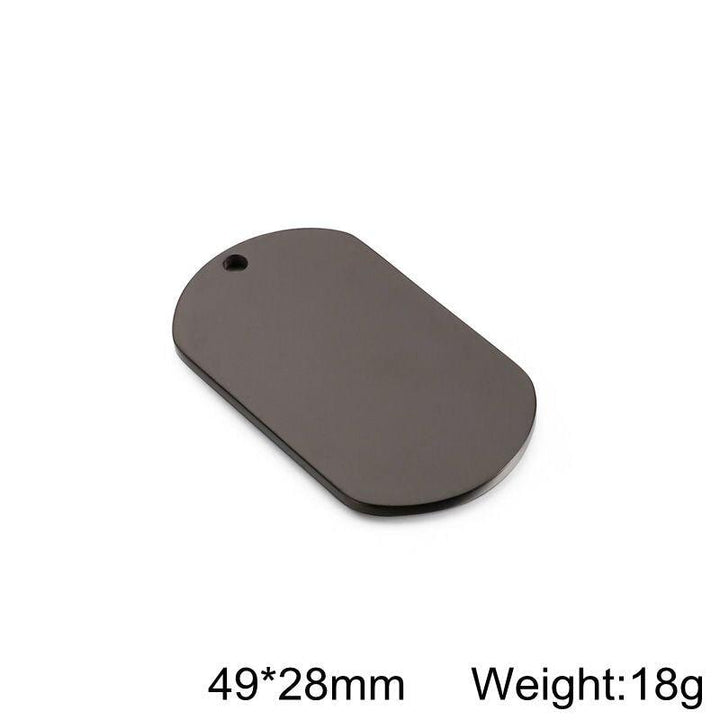 Id Dog Tag Stainless Steel Military Army ID Tag Name Blank Dog Tags Pendant Logo laser engraving text.