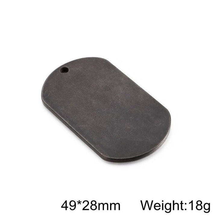 Id Dog Tag Stainless Steel Military Army ID Tag Name Blank Dog Tags Pendant Logo laser engraving text.