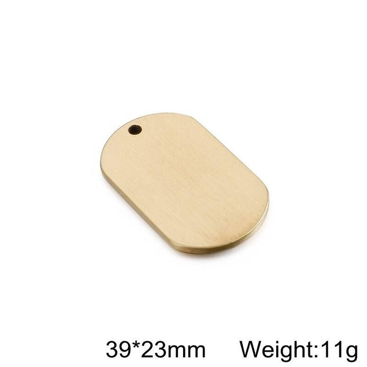 Id Dog Tag Stainless Steel Military Army ID Tag Name Blank Dog Tags Pendant Logo laser engraving text.