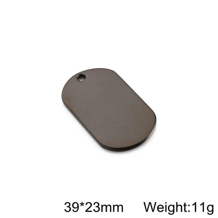 Id Dog Tag Stainless Steel Military Army ID Tag Name Blank Dog Tags Pendant Logo laser engraving text.