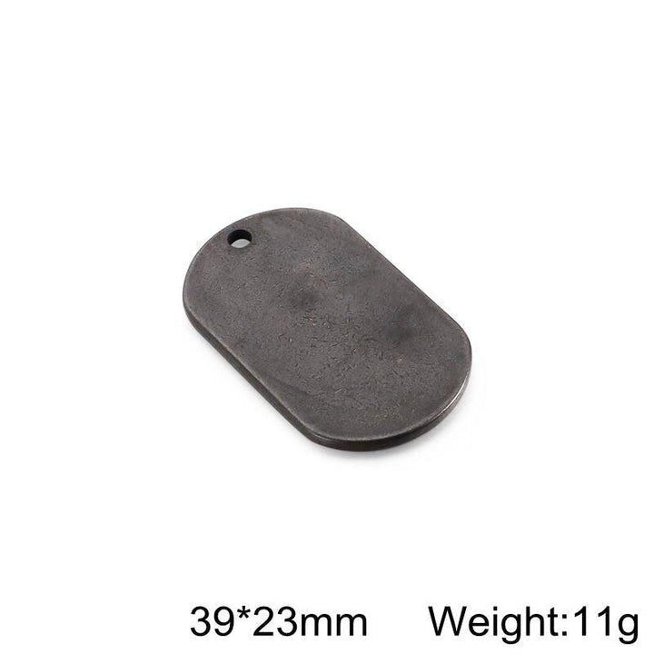 Id Dog Tag Stainless Steel Military Army ID Tag Name Blank Dog Tags Pendant Logo laser engraving text.