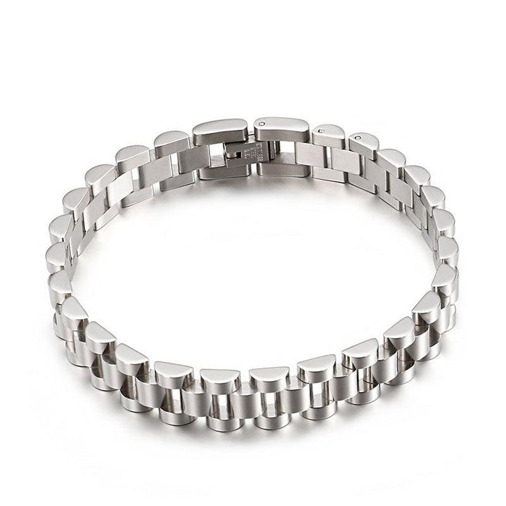 Kalen 10mm Stainless Steel Watch Link Chain Bracelet Rings for Men - kalen