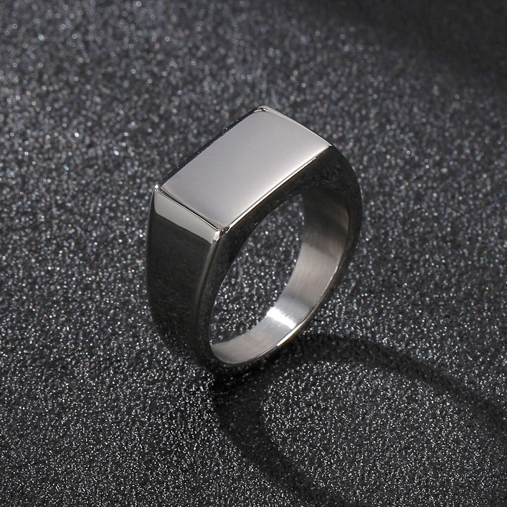 KALEN 10mm Width Minimalist Gold Color Chunky кольца Trendy Geometric Round Circle Rings For Men Thick Stack Anillos Jewelry.