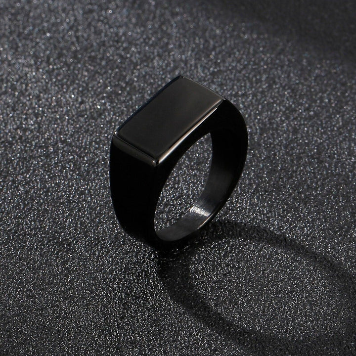 KALEN 10mm Width Minimalist Gold Color Chunky кольца Trendy Geometric Round Circle Rings For Men Thick Stack Anillos Jewelry.