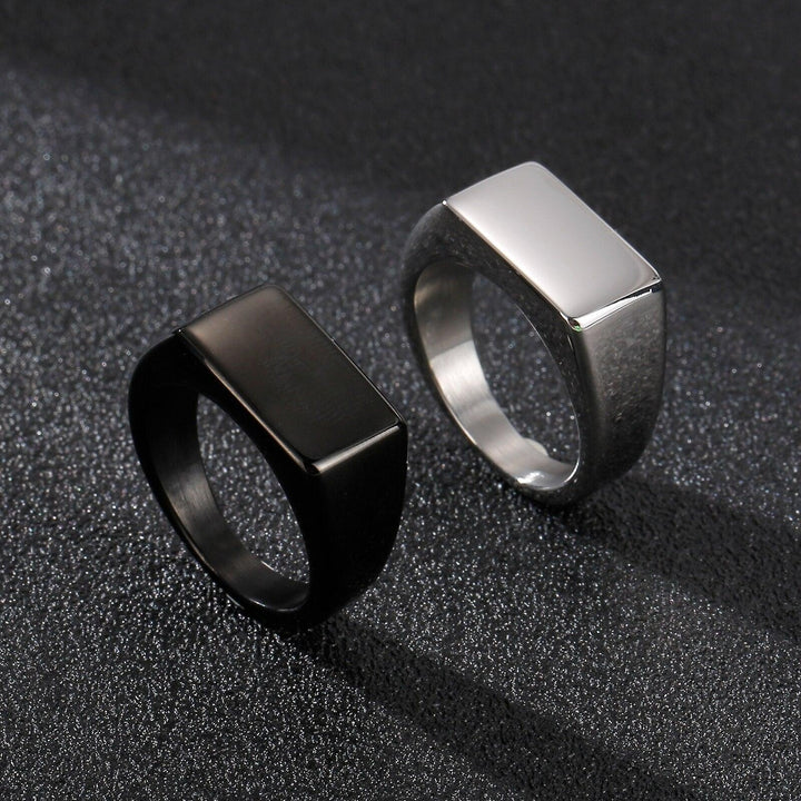 KALEN 10mm Width Minimalist Gold Color Chunky кольца Trendy Geometric Round Circle Rings For Men Thick Stack Anillos Jewelry.