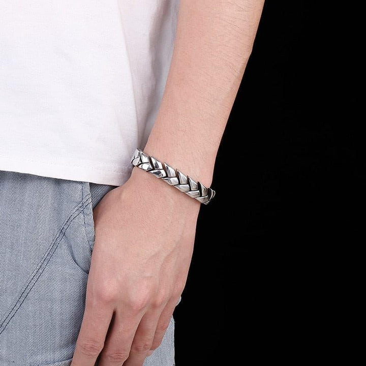 KALEN 11mm Cast Polished Small Chain Bracelet Men Stainless Steel 316L Trendy Jewelry Newest.