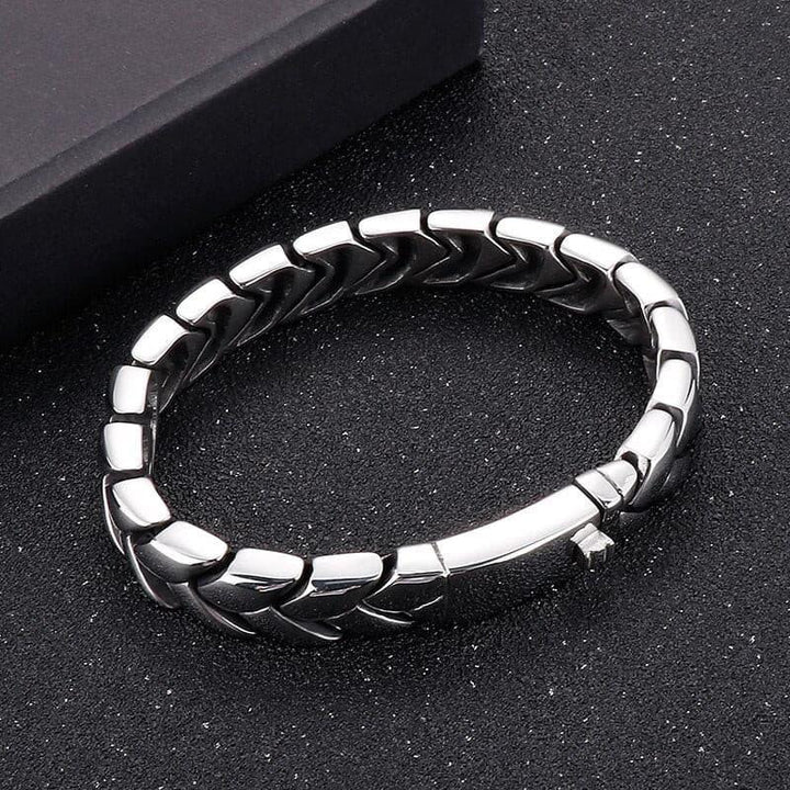 KALEN 11mm Cast Polished Small Chain Bracelet Men Stainless Steel 316L Trendy Jewelry Newest.