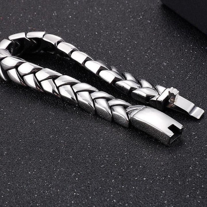KALEN 11mm Cast Polished Small Chain Bracelet Men Stainless Steel 316L Trendy Jewelry Newest.
