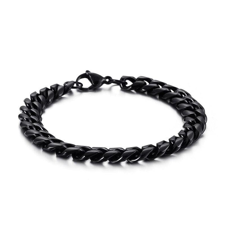 KALEN 13mm Cuban Chain For Men Women 16-25cm Stainless Steel Fashion Link Chain Wristband Jewellry.