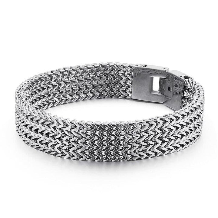 KALEN NEW Dubai Gold Mesh Chain Bracelet Men Women 20.5cm Stainless Steel 5 Color Link Chain Armband Wholesale Jewellry 2020.