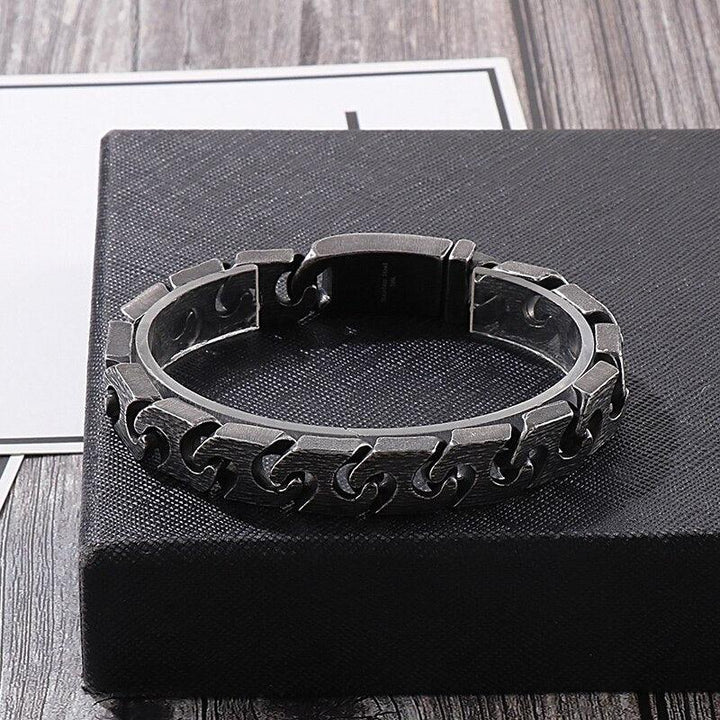 Kalen 13mm Vintage Chain Men&amp;#39;s 316L Stainless Steel Bracelet Punk Style Accessories Party Gift Jewelry.