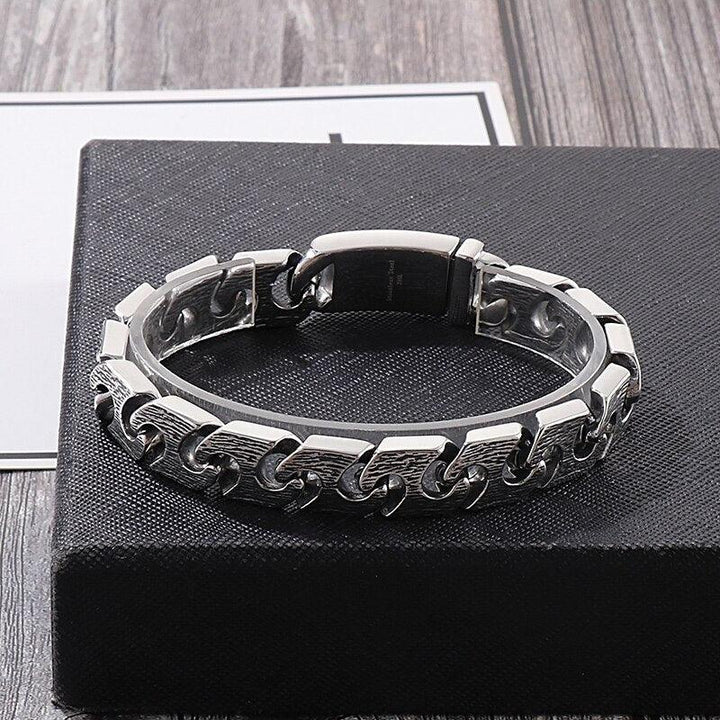 Kalen 13mm Vintage Chain Men&amp;#39;s 316L Stainless Steel Bracelet Punk Style Accessories Party Gift Jewelry.