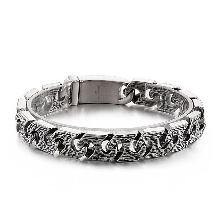 Kalen 13mm Vintage Chain Men&amp;#39;s 316L Stainless Steel Bracelet Punk Style Accessories Party Gift Jewelry.