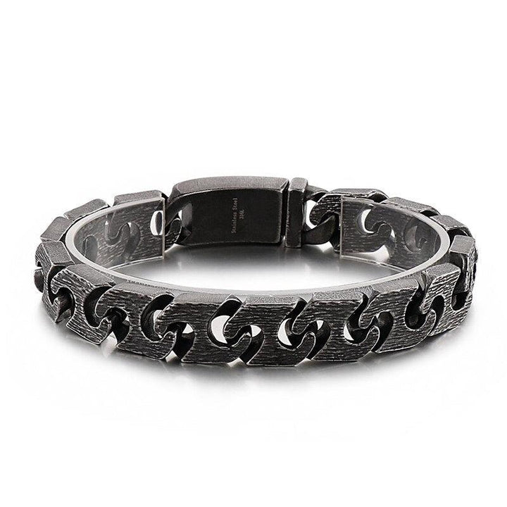 Kalen 13mm Vintage Chain Men&amp;#39;s 316L Stainless Steel Bracelet Punk Style Accessories Party Gift Jewelry.