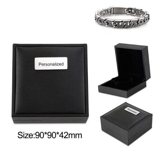 Kalen 13mm Vintage Chain Men&amp;#39;s 316L Stainless Steel Bracelet Punk Style Accessories Party Gift Jewelry.
