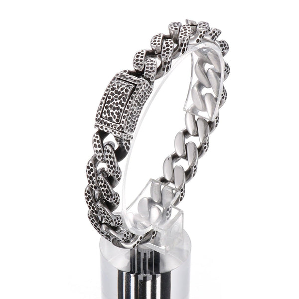KALEN 13mm Vintage Fashion Animal Pattern Bracelet for Men Stainless Steel Men's Bracelets Punk Jewelry.