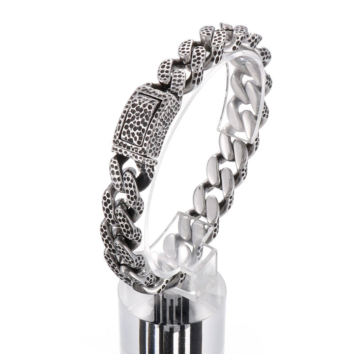 KALEN 13mm Vintage Fashion Animal Pattern Bracelet for Men Stainless Steel Men's Bracelets Punk Jewelry.