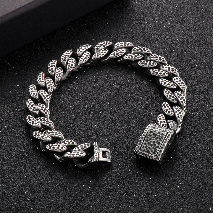 KALEN 13mm Vintage Fashion Animal Pattern Bracelet for Men Stainless Steel Men's Bracelets Punk Jewelry.