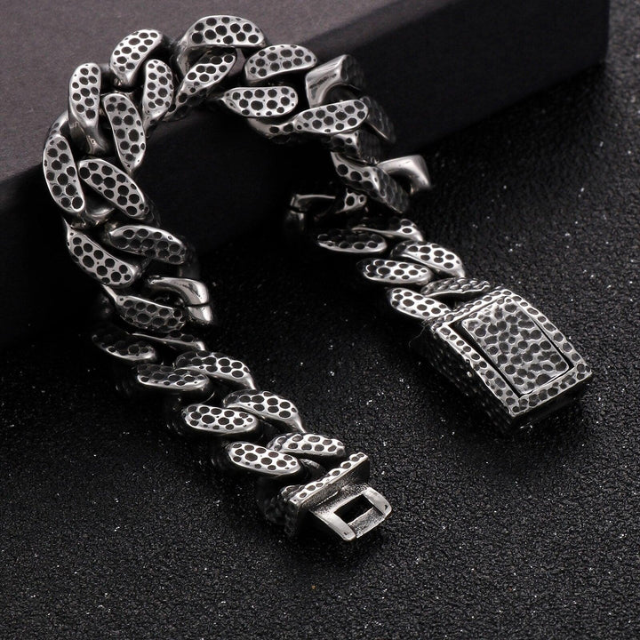 KALEN 13mm Vintage Fashion Animal Pattern Bracelet for Men Stainless Steel Men's Bracelets Punk Jewelry.