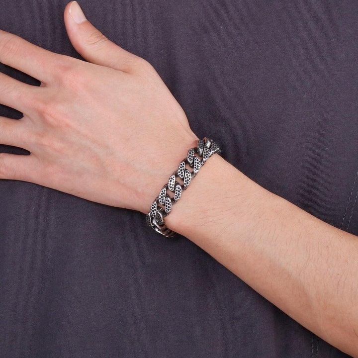 KALEN 13mm Vintage Fashion Animal Pattern Bracelet for Men Stainless Steel Men's Bracelets Punk Jewelry.