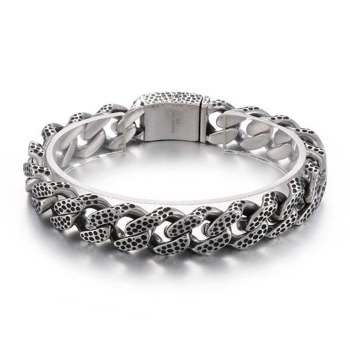 KALEN 13mm Vintage Fashion Animal Pattern Bracelet for Men Stainless Steel Men's Bracelets Punk Jewelry.