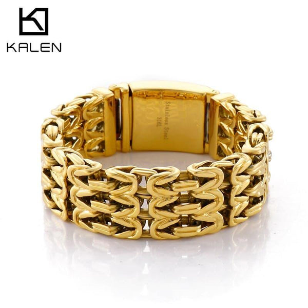 Kalen 15mm/23mm Geometric Connection Men's Bracelet Jewelry Party Gifts.