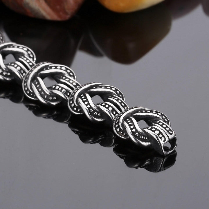 KALEN 16mm Stainless Steel 316L Vintage Bracelet Men BBF Gift.