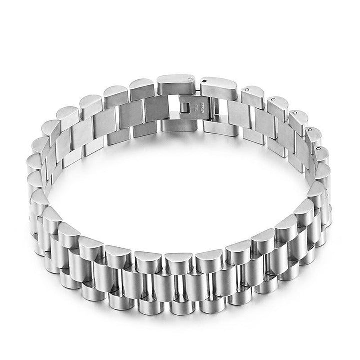 Kalen 16mm Stainless Steel Watch Link Chain Bracelet for Men - kalen