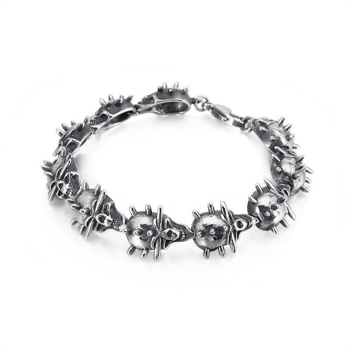 Kalen 17/22mm Casting Skull Chain Bracelet for Men - kalen