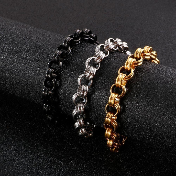 Kalen 2020 Rock Boy Girl Simple Chain Bracelets Stainless Steel Men's Punk Style Bracelet Jewelry Christmas Gift.