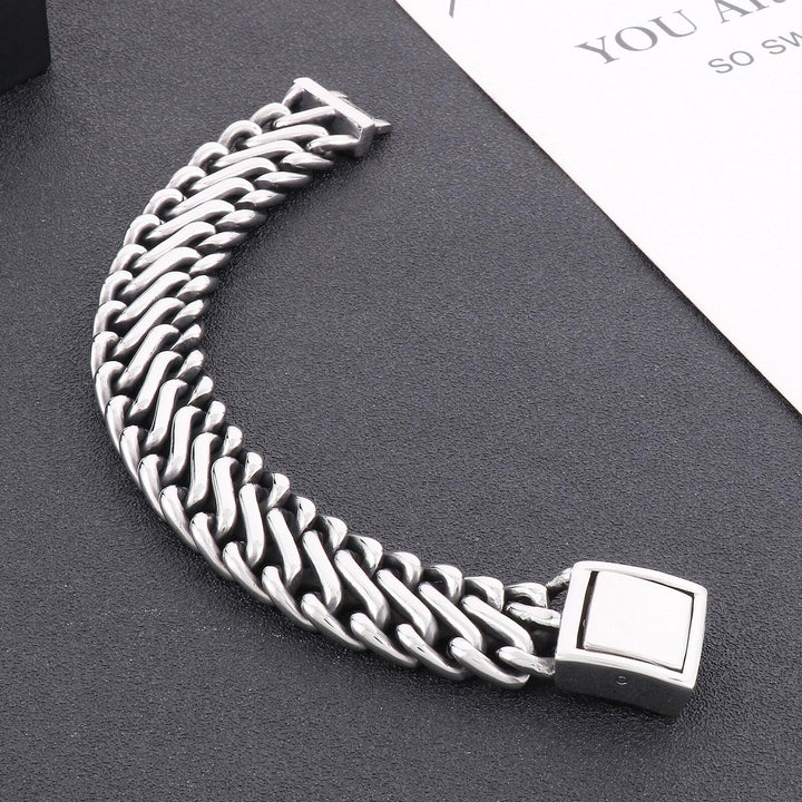 KALEN 20mm New Trendy Cuban Chain Bracelet Stainless Steel Men's Bracelet Fashion Accessories Party Jewelry.