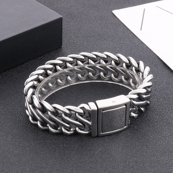 KALEN 20mm New Trendy Cuban Chain Bracelet Stainless Steel Men's Bracelet Fashion Accessories Party Jewelry.