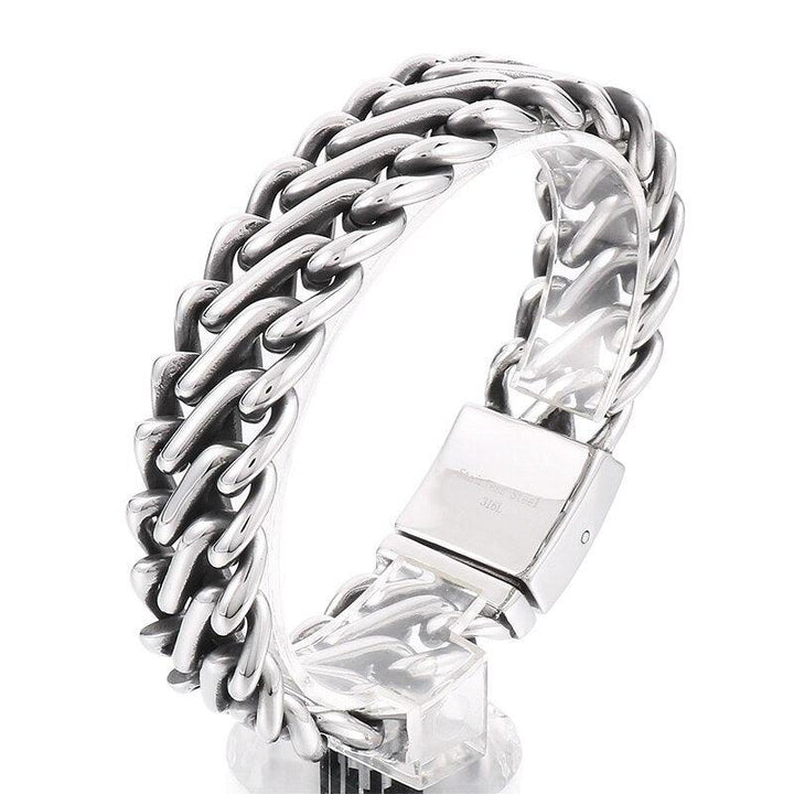 KALEN 20mm New Trendy Cuban Chain Bracelet Stainless Steel Men's Bracelet Fashion Accessories Party Jewelry.