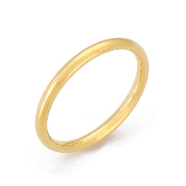 Kalen 2mm Thin Rings Female Jewelry Man Black Silver Color Rose Gold Color Stainless Steel Elegant Party Tail Ring for Women.