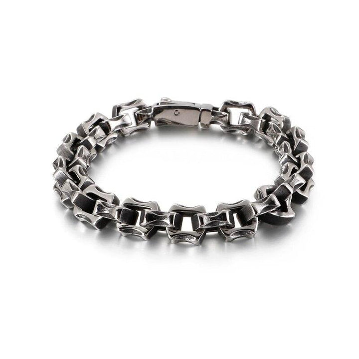 Kalen 316L Stainless Steel Men's Bracelet Hard And Non-deformation Gothic Style Bracelets Jewelry.