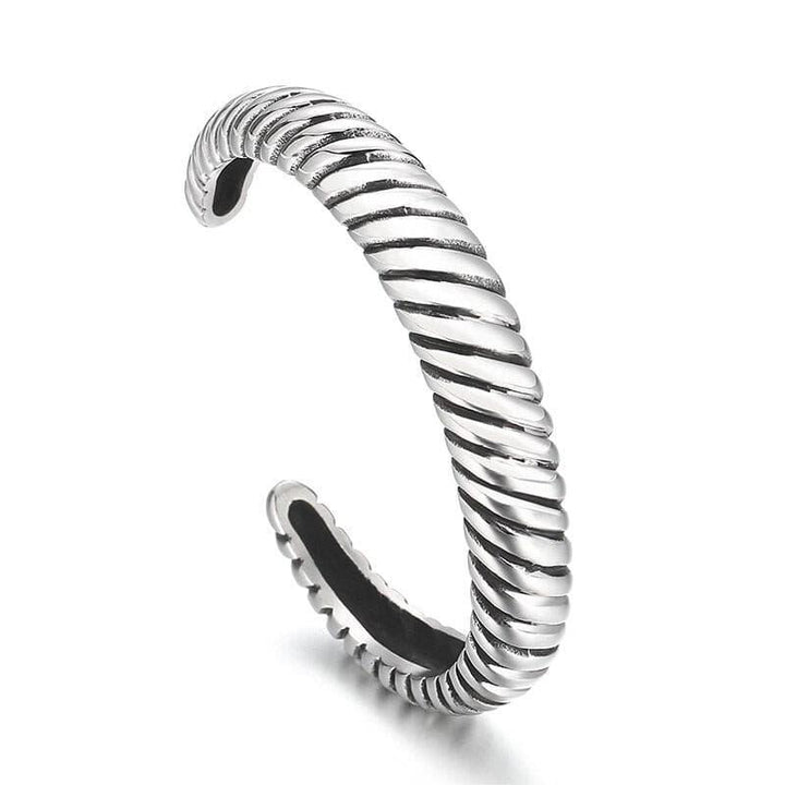 KALEN 316L Stainless Steel Viper Snake Open Cuff Bangle Men Women Charm Punk Animal Bangles.