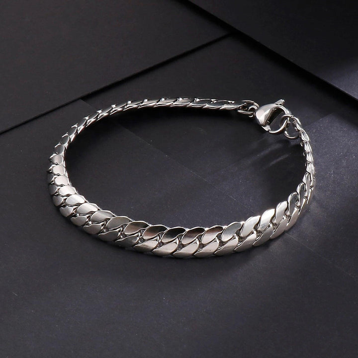 4/5/7mm Chain Link Bracelet Stainless Steel - kalen