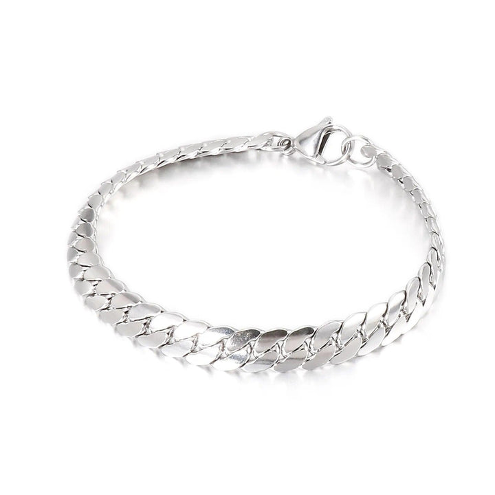 4/5/7mm Chain Link Bracelet Stainless Steel - kalen