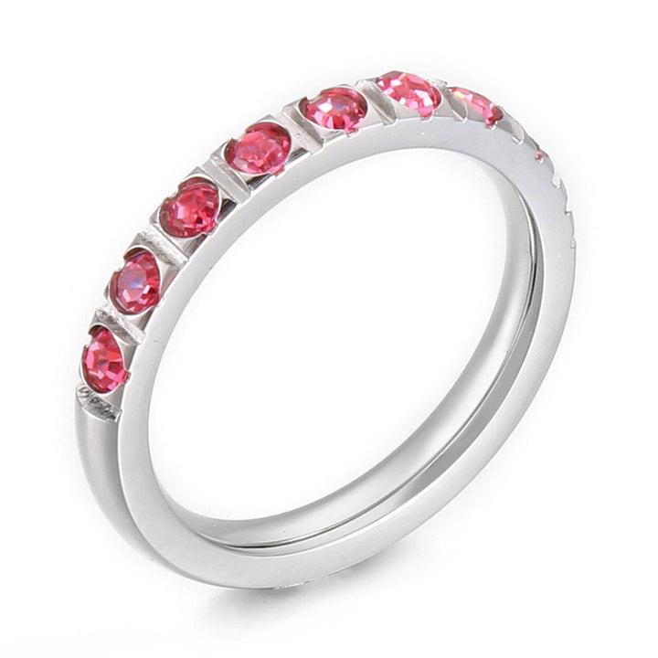 Kalen 6 Colors Shiny Round Zircon Women Rings Gold Color Female Daily Wear Stylish Colorful Rings Anniversary Girl Gift Jewelry.