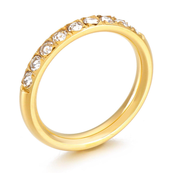Kalen 6 Colors Shiny Round Zircon Women Rings Gold Color Female Daily Wear Stylish Colorful Rings Anniversary Girl Gift Jewelry.