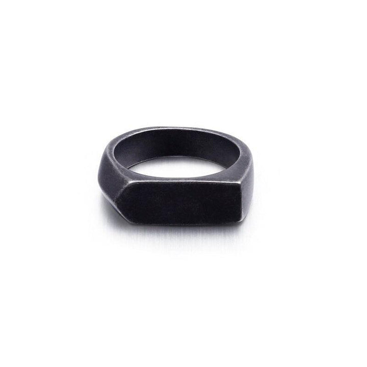 Kalen 6mm Four-Color Men's Stainless Steel Ring Rock Men's Ring Jewelry Accessories Gift.