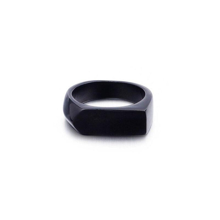 Kalen 6mm Four-Color Men's Stainless Steel Ring Rock Men's Ring Jewelry Accessories Gift.