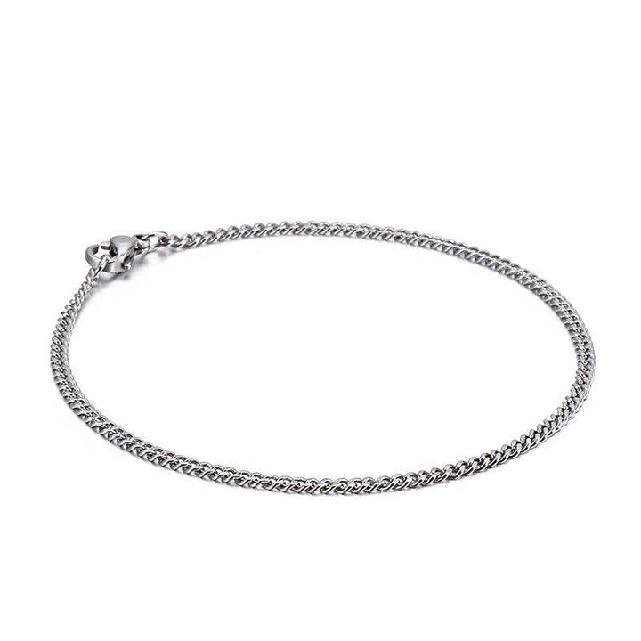 KALEN 7mm Link Chain Bracelet For Men Women Stainless Steel  Linking Chain unk Jewellry.