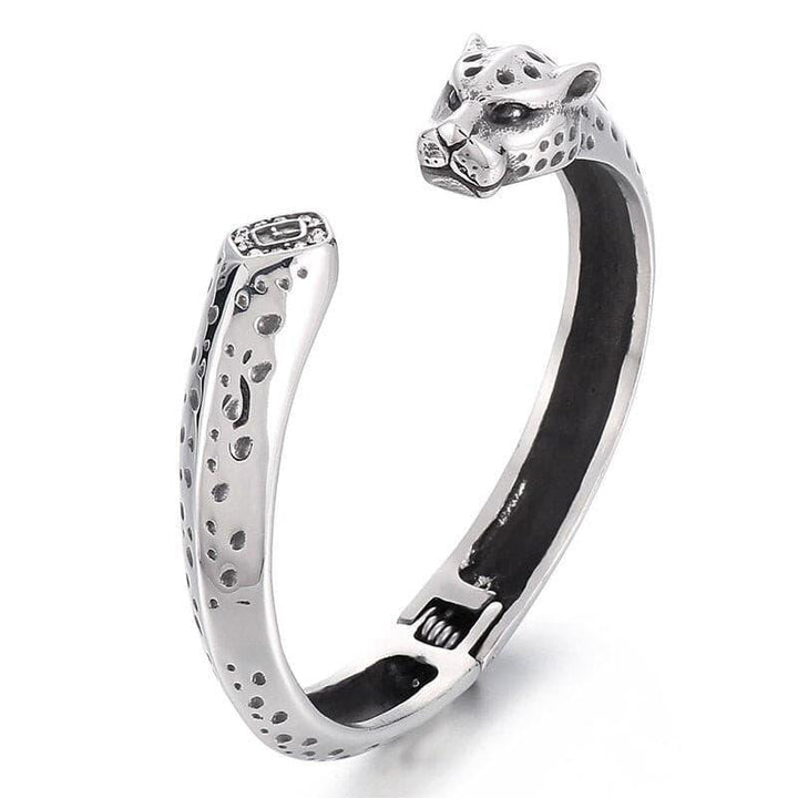 KALEN 9mm Vintage Leopard Bangle Ring Women Stainless Steel 316L Gift Jewellery.