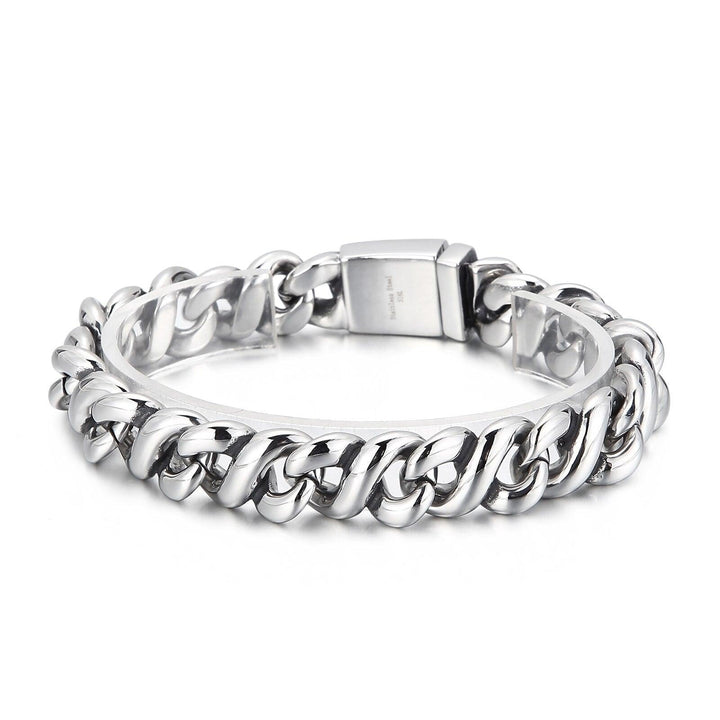 Kalen Accessories Splicing Chain High Quality Stainless Steel Punk Men's Bracelet Jewelry.