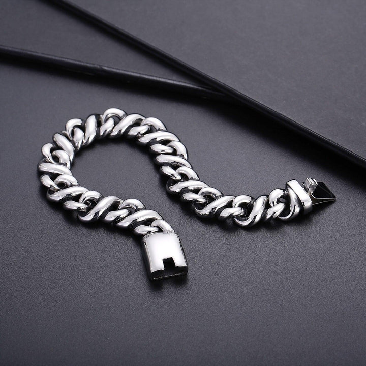 Kalen Accessories Splicing Chain High Quality Stainless Steel Punk Men's Bracelet Jewelry.