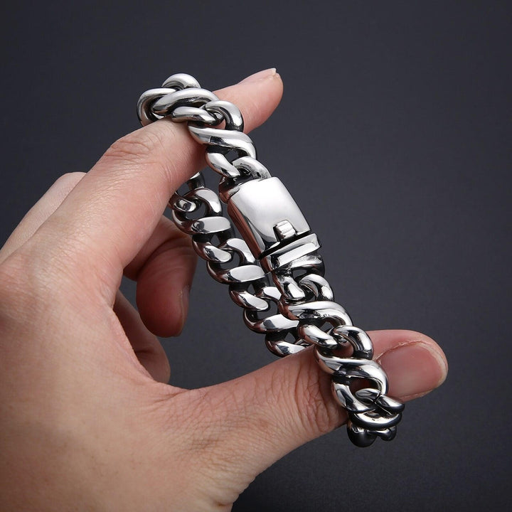 Kalen Accessories Splicing Chain High Quality Stainless Steel Punk Men's Bracelet Jewelry.